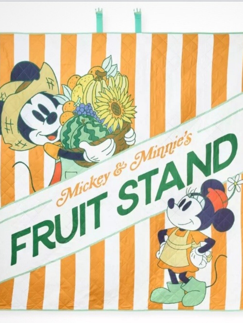 Disney Mickey & Minnie Fruit Stand Picnic Blanket